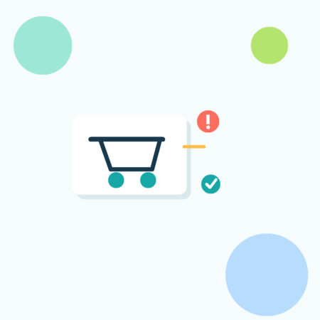 Flat technical illustration for WooCommerce checkout diagnostic support service